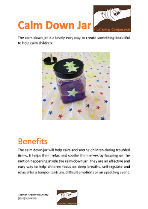 Activity Sheet - Calm Down Jars