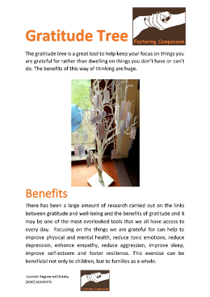 Activity Sheet - Gratitude Tree